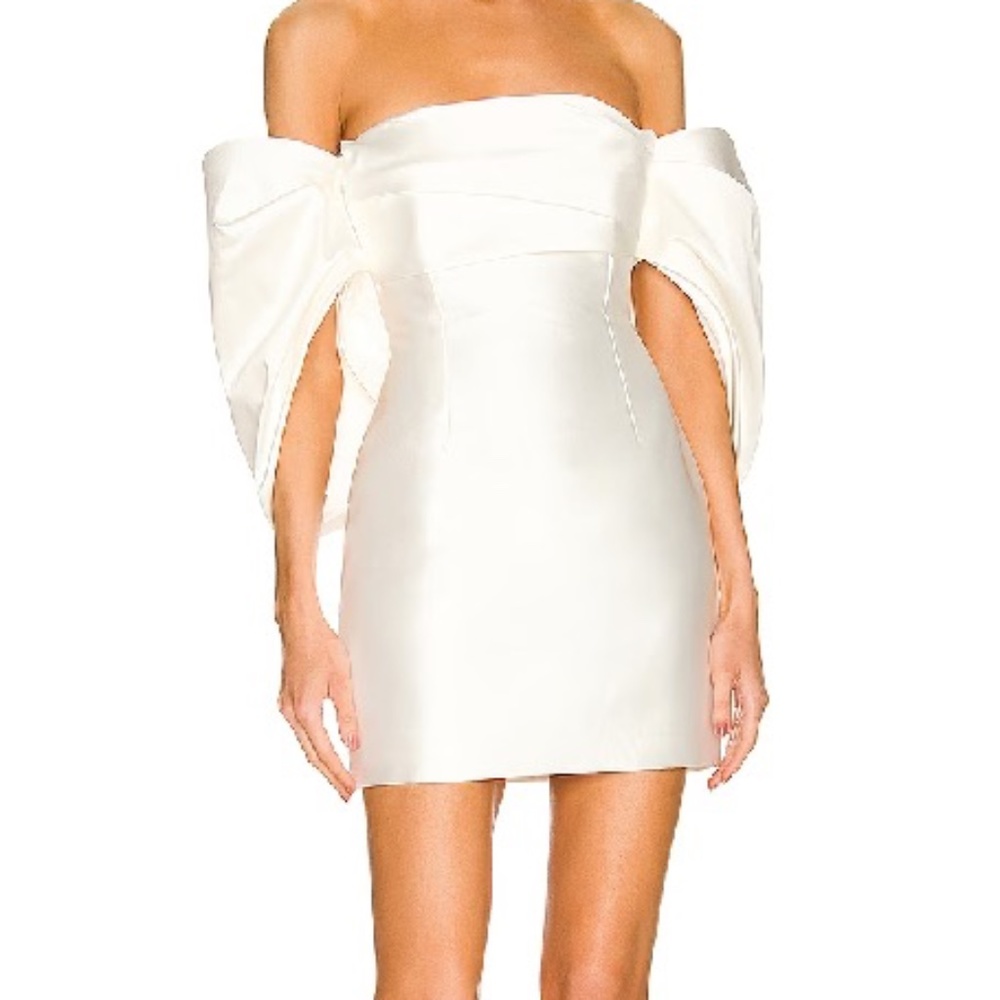 Solace London Elina Mini Dress in cream